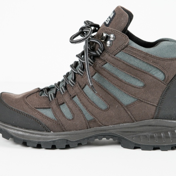 Vegetarian Shoes, Approach Mid Hiking Boots, EU 43, Brown and Light Blue - Picture 3 of 7